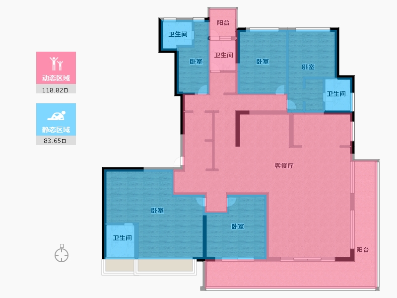 浙江省-绍兴市-中国铁建嵊星湾-181.50-户型库-动静分区