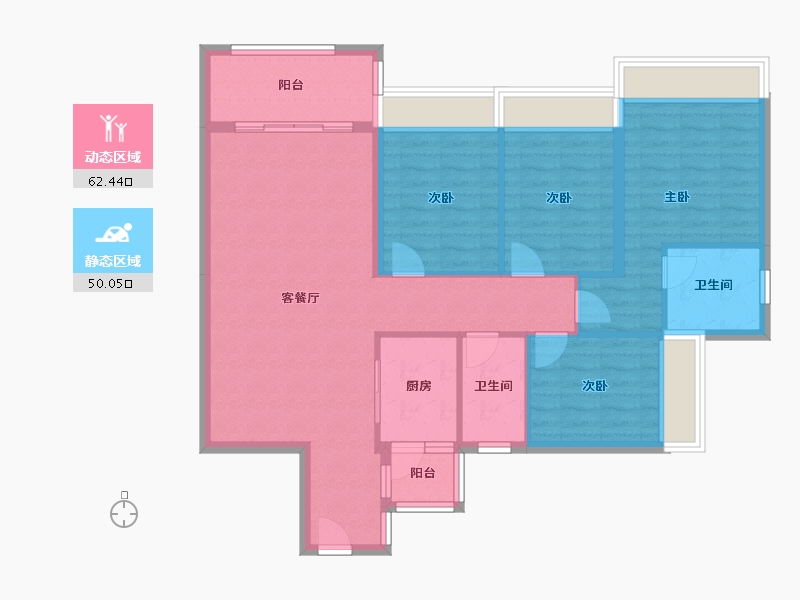 广东省-云浮市-万汇广场-106.00-户型库-动静分区