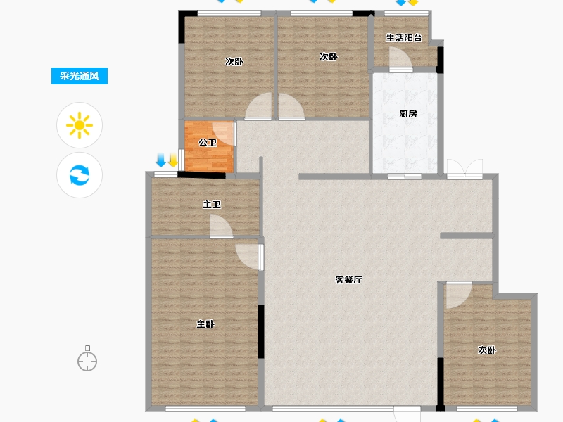 四川省-成都市-建发天府养云-210.01-户型库-采光通风