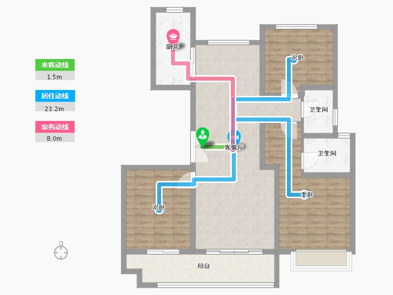 河南省-驻马店市-汝意府-107.20-户型库-动静线