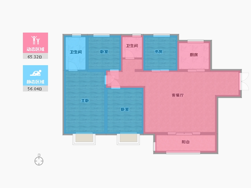 河南省-洛阳市-建业龙城东望-108.00-户型库-动静分区