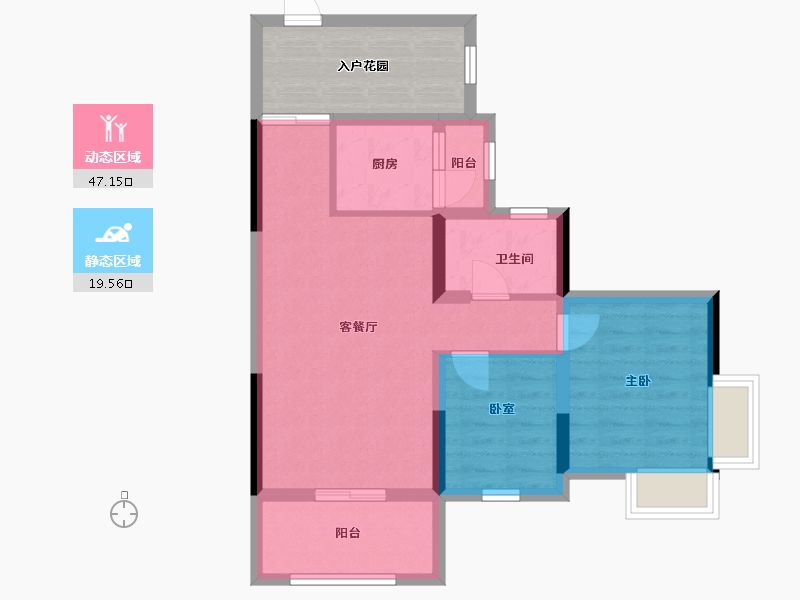 广东省-中山市-中澳春城-68.00-户型库-动静分区