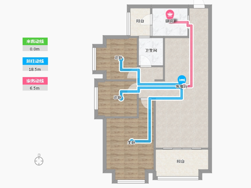 广东省-惠州市-龙光城南一期-78.02-户型库-动静线