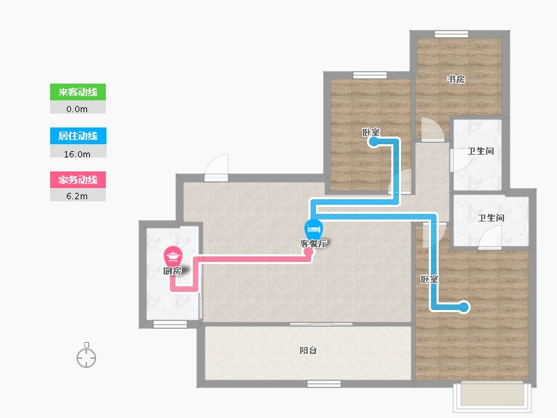 四川省-成都市-中铁城颐湖题院-97.68-户型库-动静线