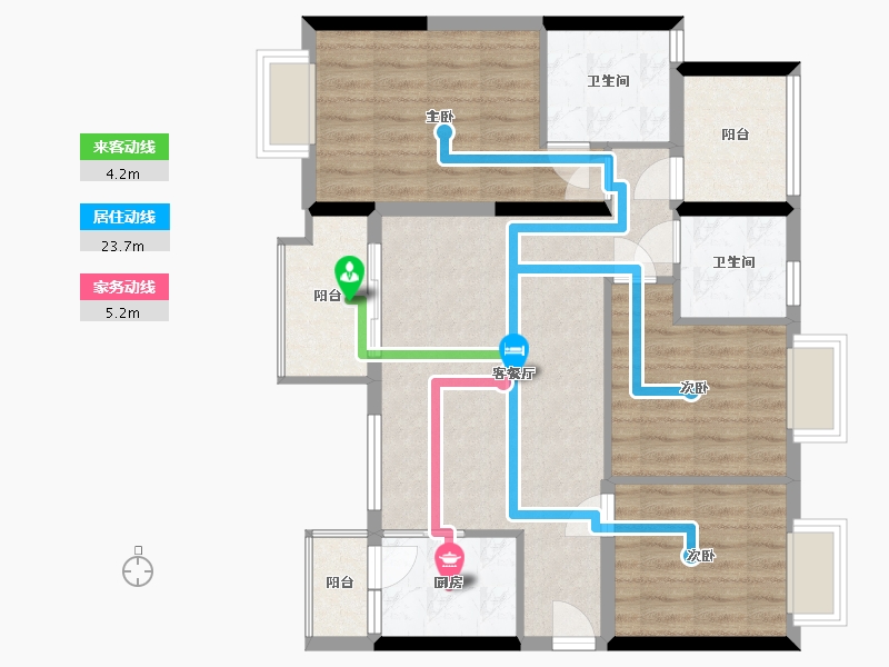 广东省-广州市-花都区万达-108.96-户型库-动静线