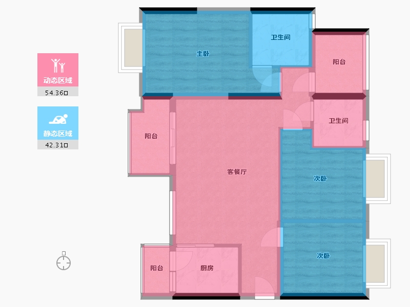 广东省-广州市-花都区万达-108.96-户型库-动静分区