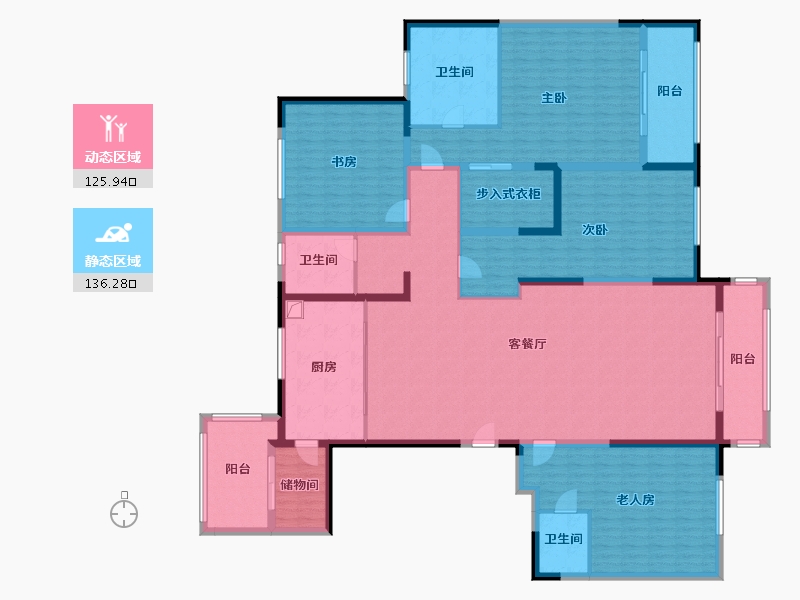 河南省-郑州市-建业春天里-239.00-户型库-动静分区