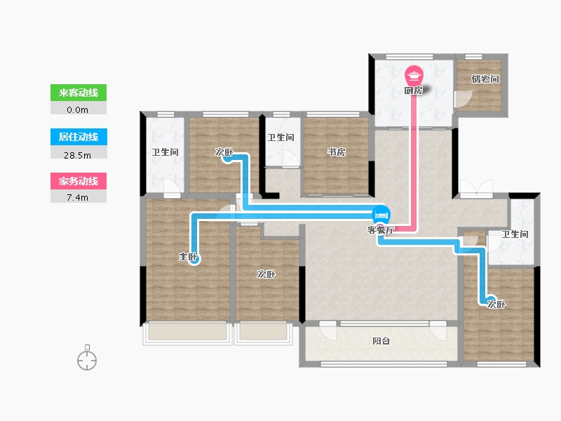 山东省-济南市-中建大学里-160.00-户型库-动静线