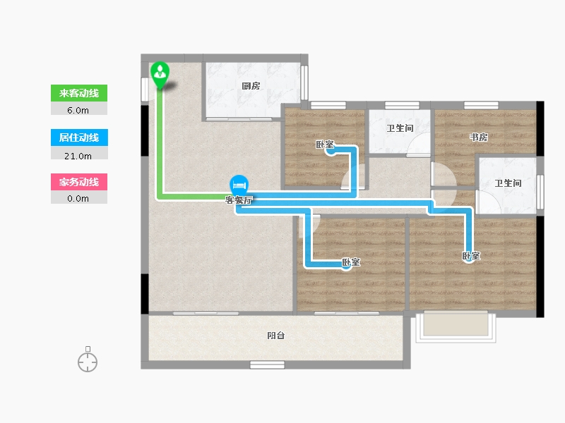 江苏省-淮安市-碧桂园宋都高铁小镇-100.75-户型库-动静线