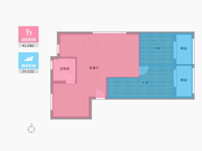 福建省-福州市-国贸榕上-67.00-户型库-动静分区