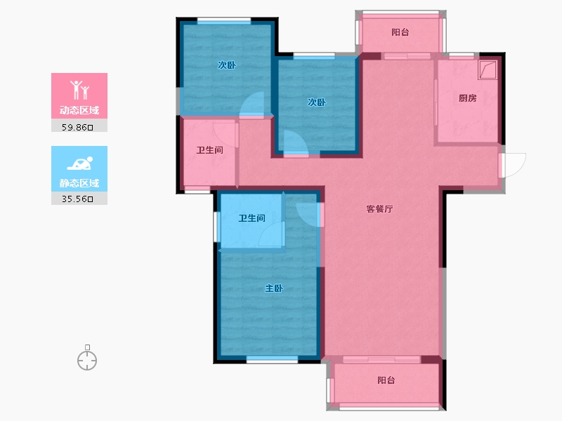 湖南省-岳阳市-乐城小区-97.28-户型库-动静分区