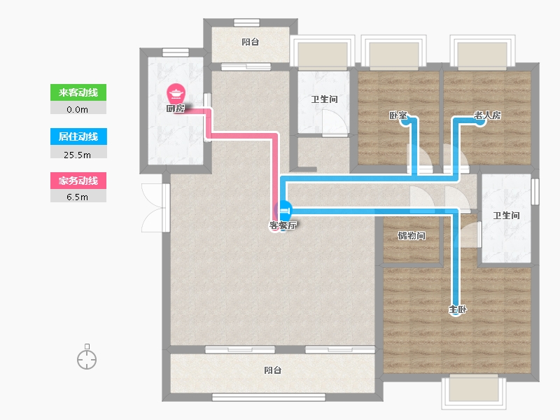 湖北省-武汉市-金地悦江时代-122.40-户型库-动静线