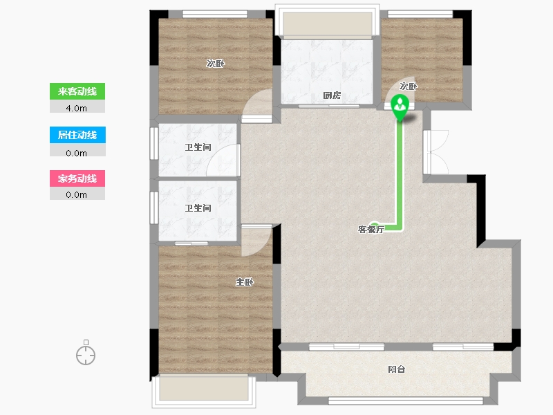 安徽省-滁州市-万成九樾别墅-104.01-户型库-动静线