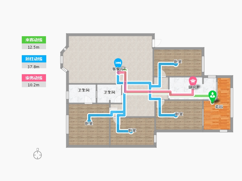 四川省-成都市-鱼凫花园-139.98-户型库-动静线