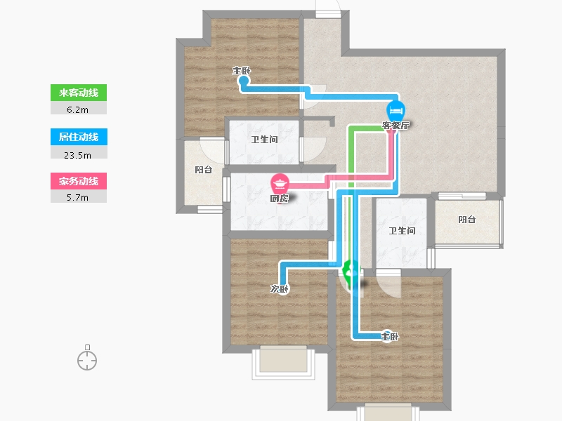 贵州省-遵义市-官庄新苑-92.46-户型库-动静线