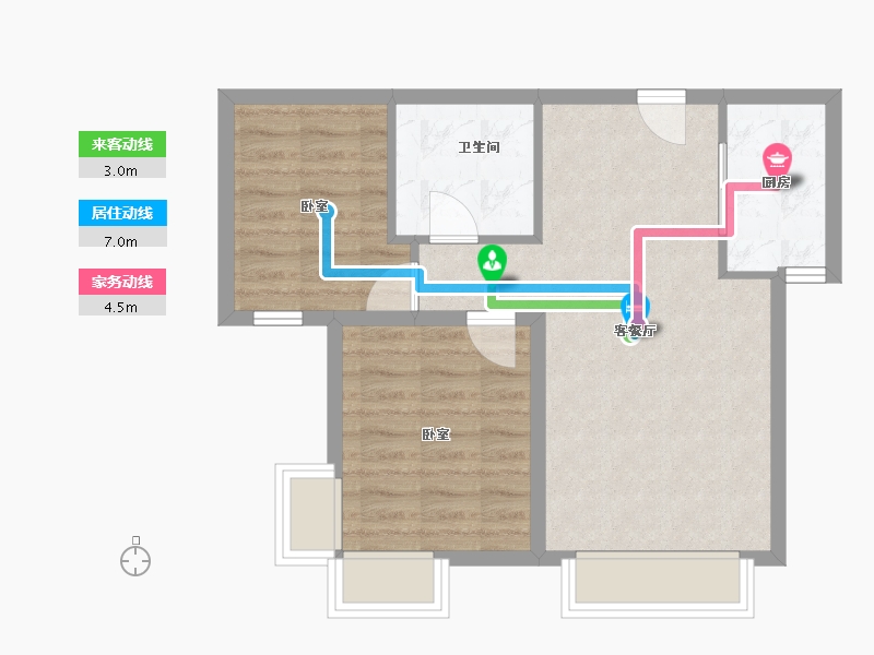 甘肃省-兰州市-铂悦兴隆府-63.78-户型库-动静线