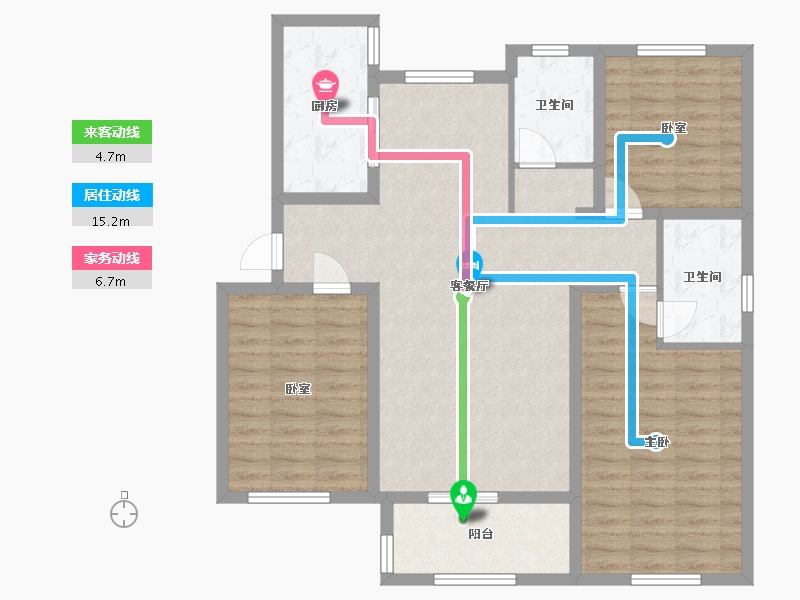 河北省-邢台市-公园城-102.39-户型库-动静线