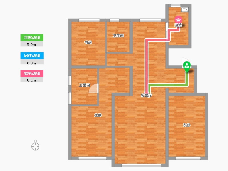 内蒙古自治区-赤峰市-九如府-111.32-户型库-动静线