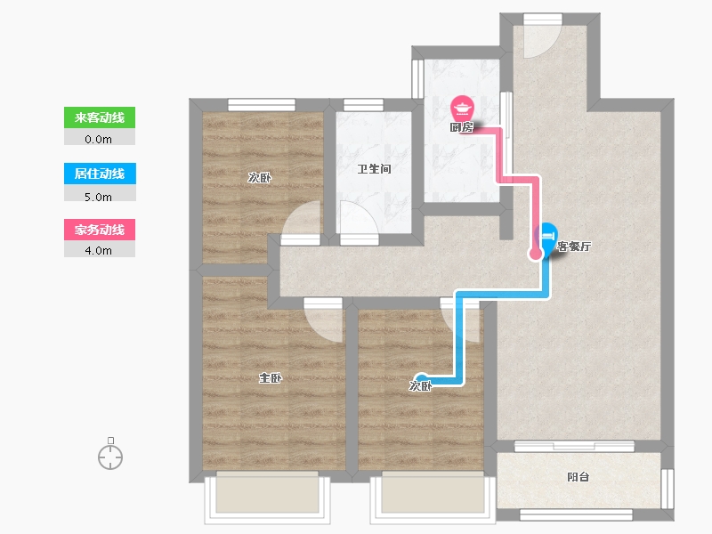 河北省-张家口市-融创奥城-84.00-户型库-动静线