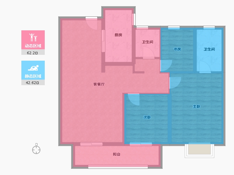 江西省-抚州市-保利华章-94.00-户型库-动静分区