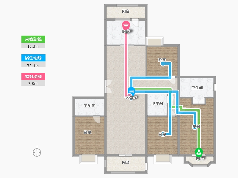 广东省-汕尾市-星河湾-175.20-户型库-动静线