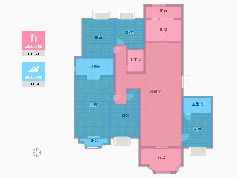 广东省-汕尾市-星河湾-200.80-户型库-动静分区