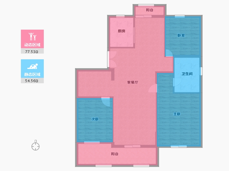 浙江省-杭州市-清水公寓-226.40-户型库-动静分区