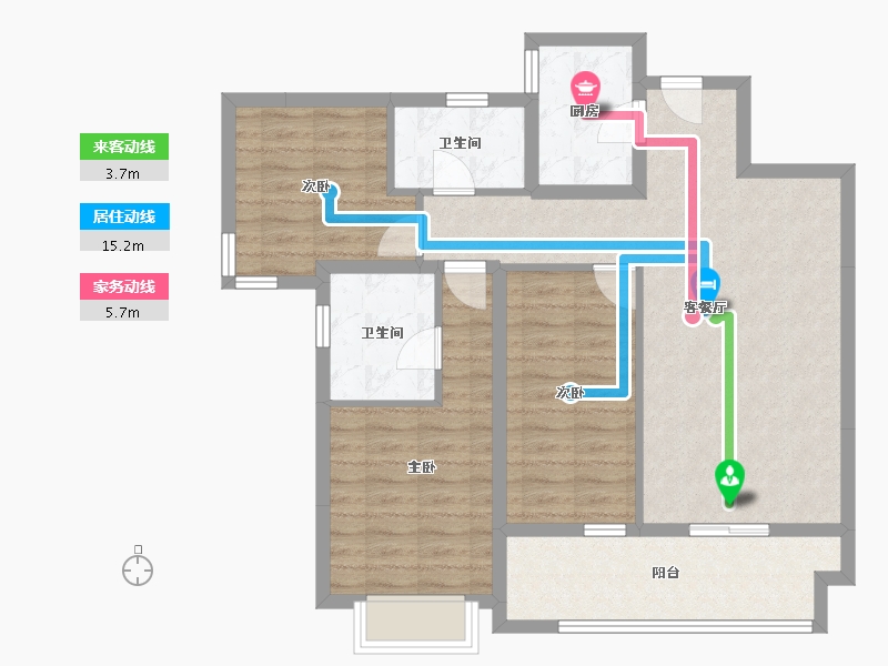 四川省-成都市-世茂城-92.72-户型库-动静线