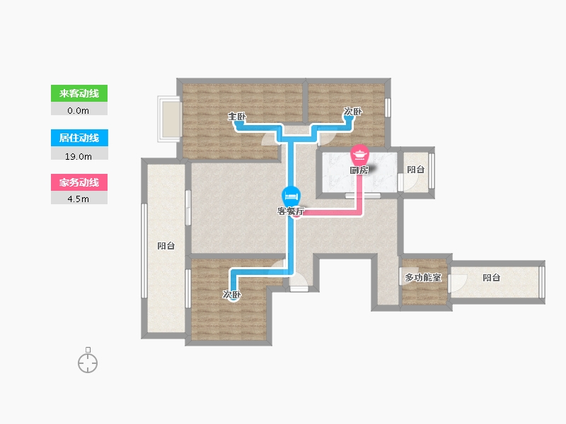 山东省-滨州市-学苑花园-103.00-户型库-动静线