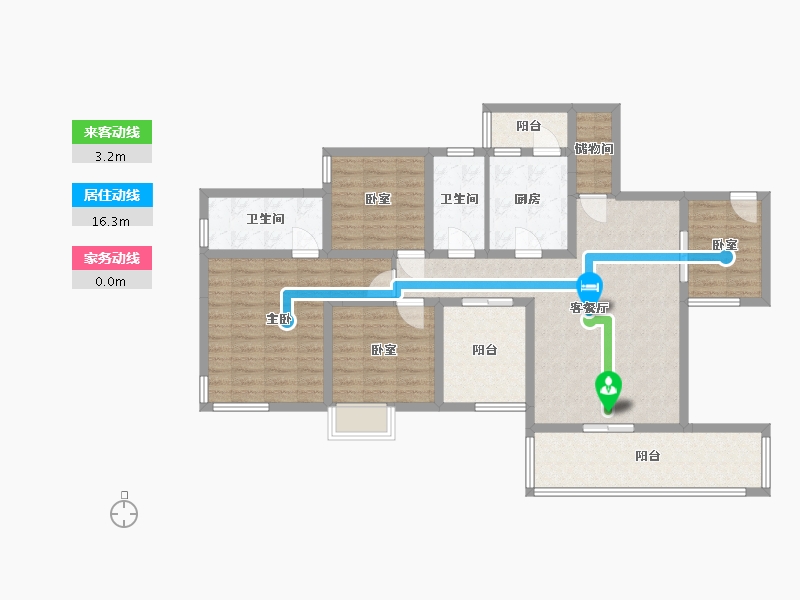 四川省-成都市-卓锦城-107.53-户型库-动静线