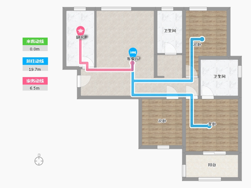 山西省-太原市-凯樾龙城-98.72-户型库-动静线