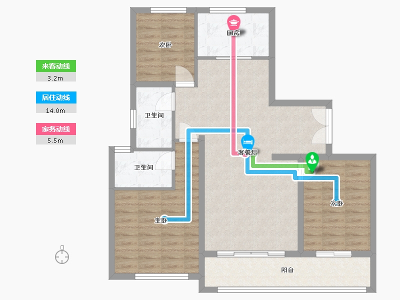 江苏省-盐城市-大丰区吾悦华府-107.54-户型库-动静线