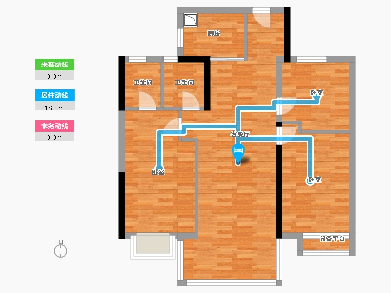 福建省-泉州市-东海湾山水秋鸣-82.96-户型库-动静线