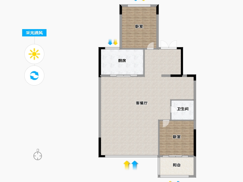 四川省-成都市-建发天府养云-163.49-户型库-采光通风