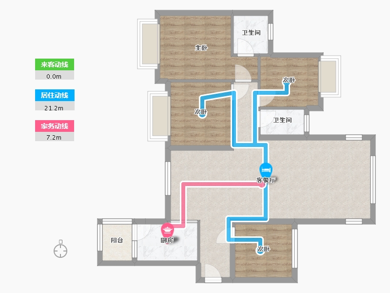 广西壮族自治区-贺州市-江湾幸福里-93.71-户型库-动静线