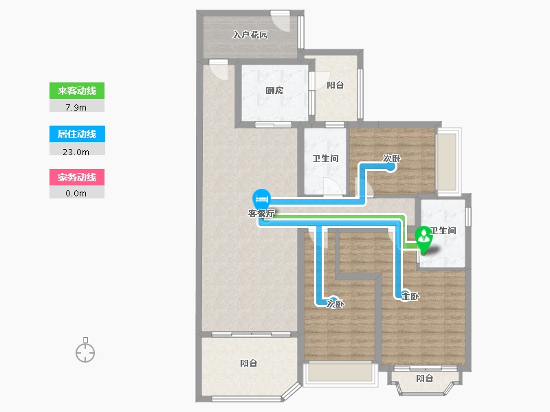 广东省-汕尾市-星河湾-125.60-户型库-动静线