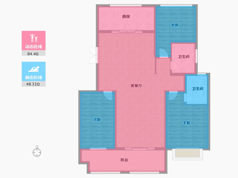 山东省-临沂市-郯城盛世华府小区-120.00-户型库-动静分区