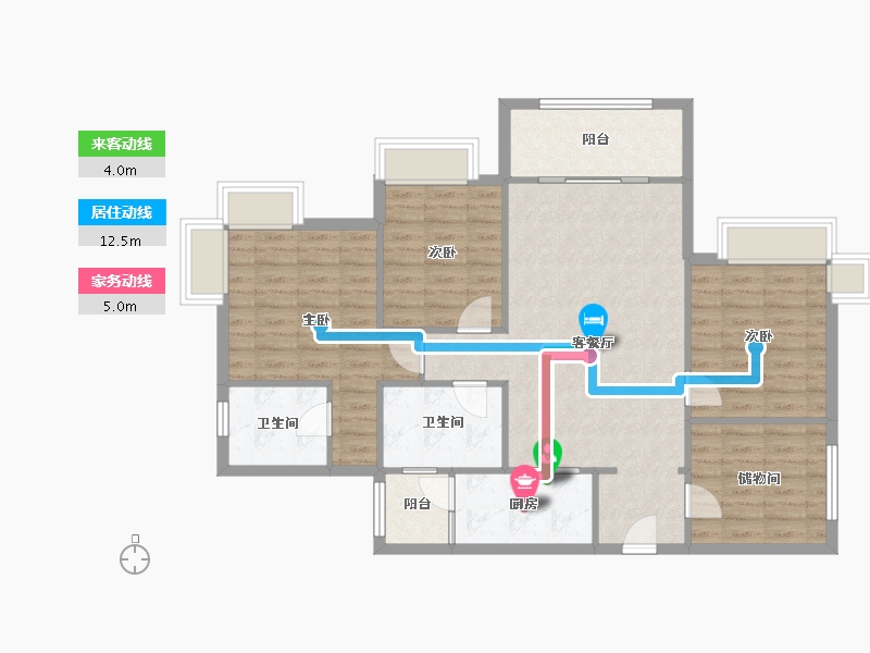 四川省-成都市-领馆国际城-92.80-户型库-动静线