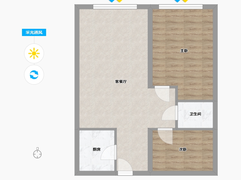 贵州省-黔南布依族苗族自治州-独山县建材城-65.00-户型库-采光通风