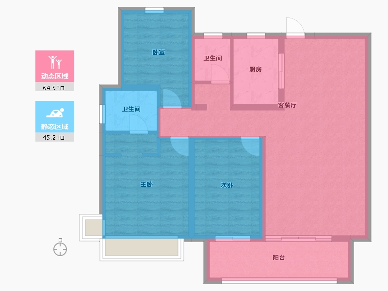 河南省-商丘市-兴华家园-112.20-户型库-动静分区