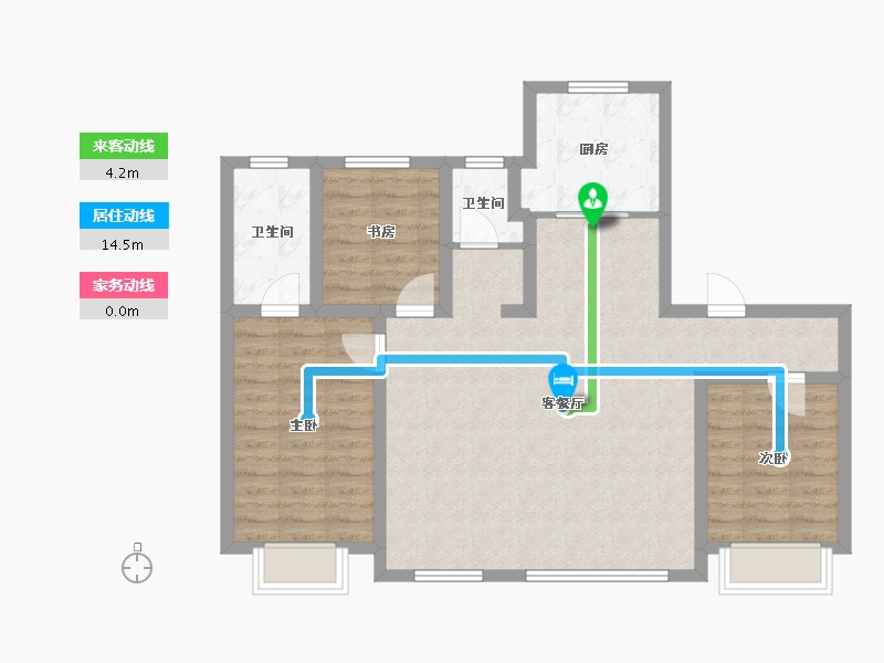 吉林省-长春市-睿泽府-104.00-户型库-动静线