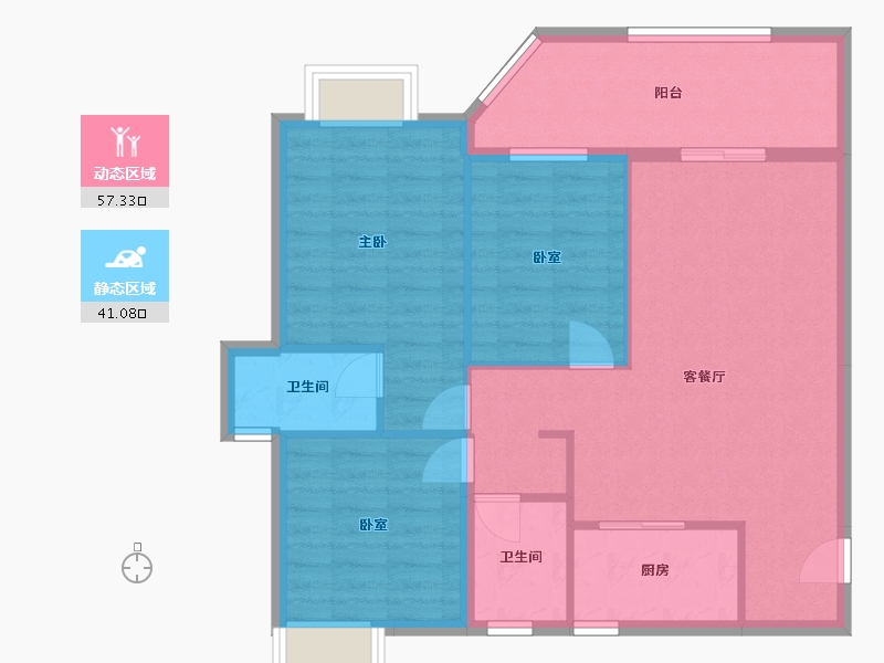 广东省-中山市-森美假日花园-80.00-户型库-动静分区