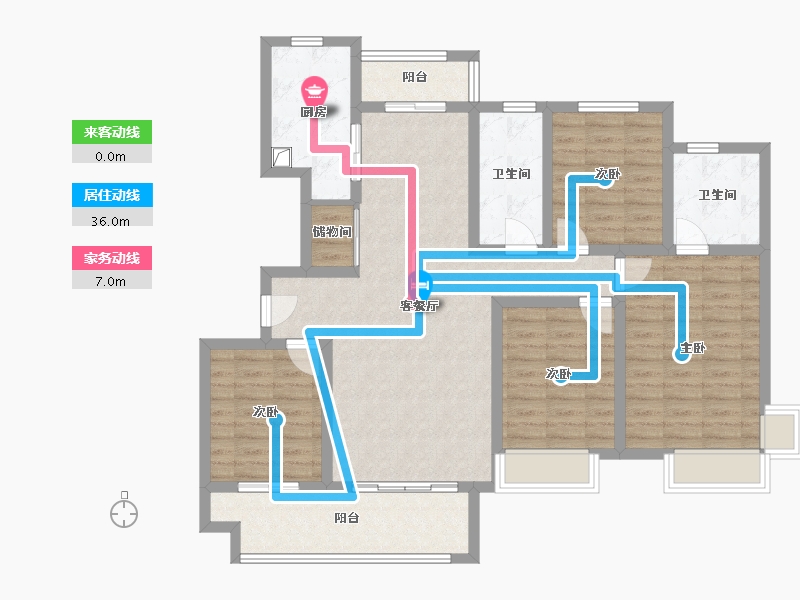 河南省-漯河市-建业森林半岛3期-113.09-户型库-动静线