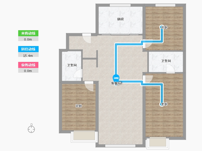 吉林省-长春市-万科紫郡-104.00-户型库-动静线