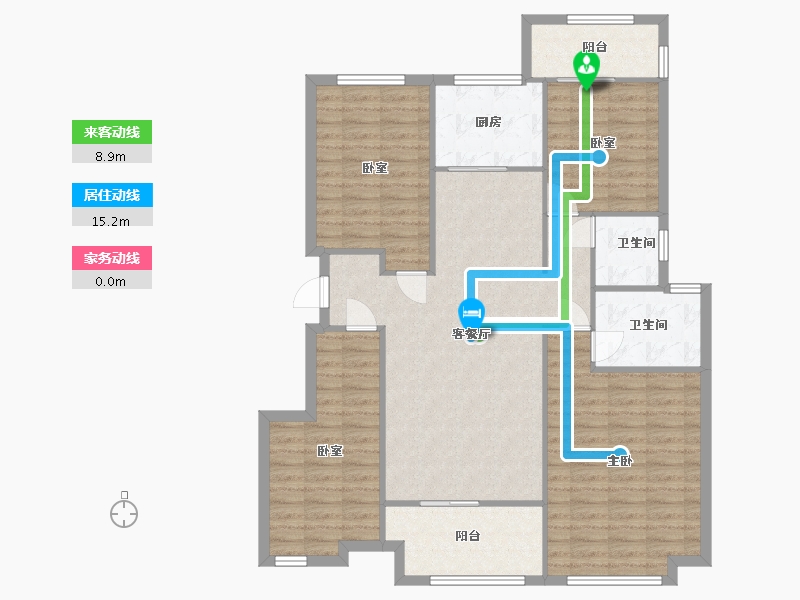 安徽省-合肥市-信地·华地城-108.00-户型库-动静线