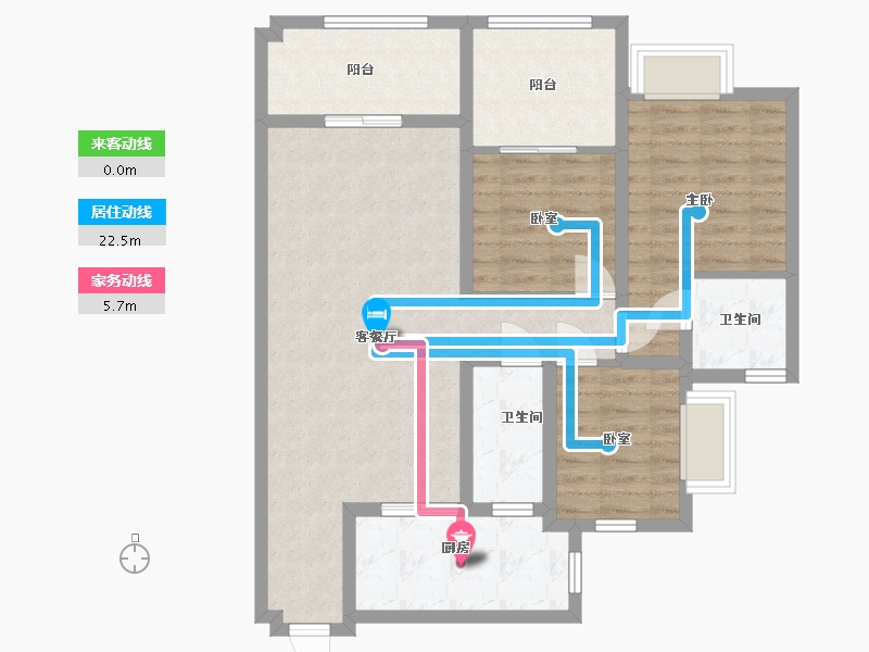 贵州省-毕节市-香榭豪庭-91.00-户型库-动静线