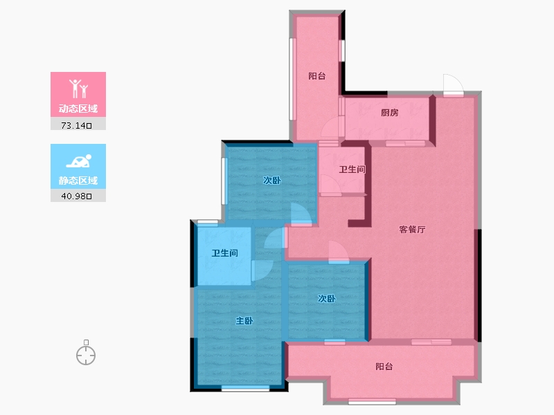 云南省-昭通市-红星红城-91.36-户型库-动静分区