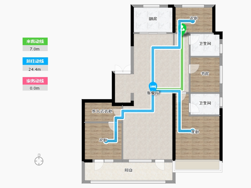 山东省-潍坊市-绿城蘭园-121.60-户型库-动静线