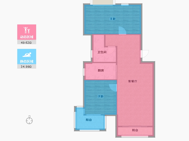 浙江省-杭州市-良渚文化村白鹭郡南-78.00-户型库-动静分区