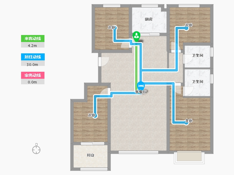 山东省-潍坊市-恒信悦府-114.32-户型库-动静线